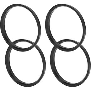 Car Wheel Hub Centric Rings Durable Wheels Center Shaft Shock Absorbing Hubrings Black 4 Pcs OD 112.1mm to ID 106.1 mm Polycarbonate