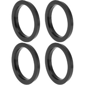 79.6mm to 64.1mm Car Wheel Hub Centric Rings Black Polycarbonate Wheels Center Shaft Shock Absorbing Hubrings 4 Pcs