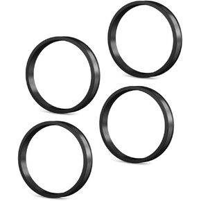 Hub Centric Rings,72.62 to 70.5, Set of 4, Black Hubcentric Plastic Polycarbonate Hubrings, O.D 72.62mm - I.D 70.5mm
