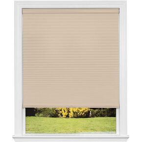 Redi Shade Artisan Select No Tools Custom Cordless Cellular Light Filtering Shades, Cornsilk, 45 1/8 in x 72 in