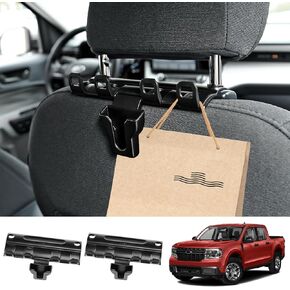 Mabett Seat Headrest Hooks for Ford Maverick 2022-2025 Accessories, Truck Seat Purse Hook Holder Organizer 4 Hooks Each Piece (Headrest Hook)