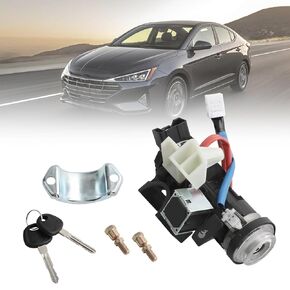 81905-F2230 Ignition Switch Assembly with 2 Keys Compatible with Hyundai Elantra 2017 2018 2019 2020 Complete Ignition Switch Lock Cylinder Assembly Replaces 81905 F2230 81905F2230 81910-F2110