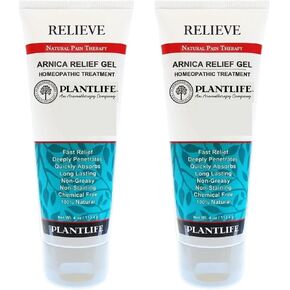 Plantlife Arnica Relieve Balm - Made with Arnica and 100% Pure Essential Oils - Relieve Products are a Homeopathic Solution for Everyday Use - Works Quickly and Effectively - Made in California