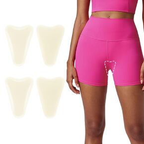Joteisy Silicone Clothing Guards – Reusable Seamless Cover for Activewear, Neutral Skin Tones 4-Pack (Nude)