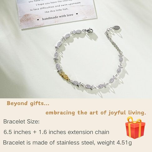 Inspirational Gifts for Women Men,Swimming Against The Current,Through The Waves of Life,Encouragement Bracelet for Best Friends Mom Daughter Sister,Spiritual Faith Gift for Birthday Christmas in Saudi Arabia