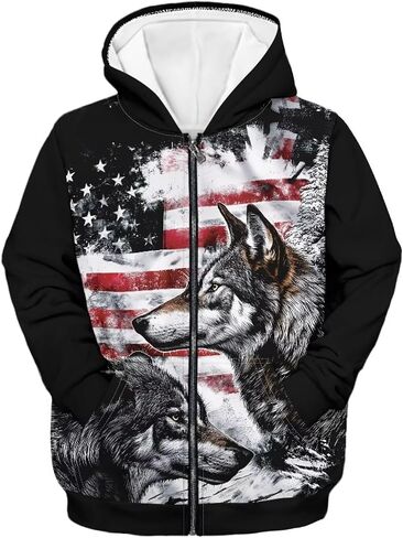 Boys Full-Zip Hoodie Size 6-16 Casual Long Sleeve Hooded Sweatshirts Fall Jacket in Saudi Arabia