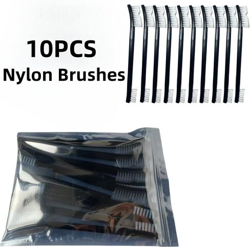 Anti-Static Nylon Bristles Deep Clean Soft Cleaning Brush: 8 Nylon Brushes for Delicate Surfaces - from Keyboard Crumbs to Aquarium Algae - Features Soft Detailing Brush, Culvert Cleaning Tool in Saudi Arabia