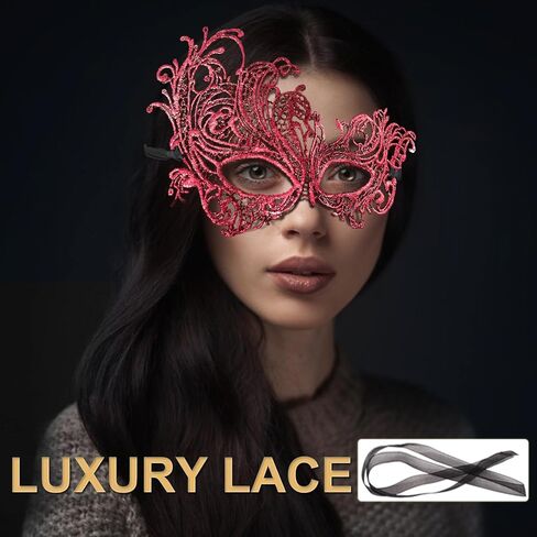 قناع تنكر الزوجين للنساء رجال قناع فينيسيان هالوين قناع الحفلات للحفلات حفلة الرموز الراقصة الأزياء الدانتيل in Kuwait