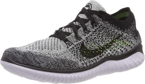 Nike Mens Free RN Flyknit 2018 942838 101 - Size 8.5 White/Black in Saudi Arabia