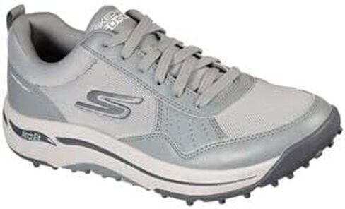Skechers Mens Arch Front Comfortable Breathable Logo Fit Black 10.5 in Saudi Arabia