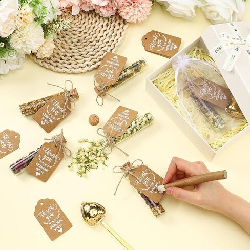 12 Sets Tea Party Favors Tea Party Decorations Bulk for Guests Include Heart Shaped Infuser Glass Jar Thank You Gift Tag Drawstring Organza Bag for Wedding Bridal Shower Souvenir in Saudi Arabia