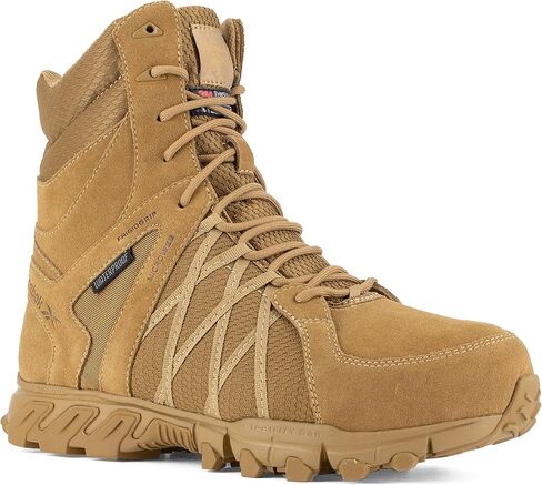 Reebok Men's Trailgrip Safety Toe 8" Waterproof Insulated Tactical Boot with Side Zipper Military & Tactical in Saudi Arabia