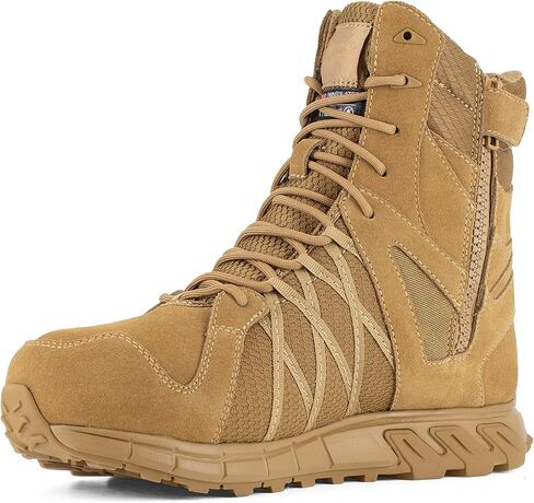 Reebok Men's Trailgrip Safety Toe 8" Waterproof Insulated Tactical Boot with Side Zipper Military & Tactical in Saudi Arabia