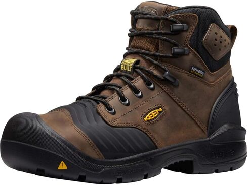 KEEN Utility Men's Portland 6" KBF Composite Toe Waterproof Work Boots Construction, Black/Black, 11 Wide in Saudi Arabia