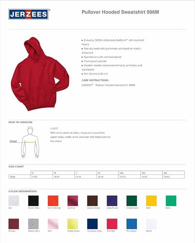 Jerzees Men's 8 Oz. NuBlend Fleece Pullover Hood in Saudi Arabia