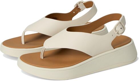 Fitflop Women Flated Flatform Leather Flatform Flatform Back-Strap Tee/Post Sandals Wedge in Kuwait