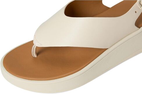 Fitflop Women Flated Flatform Leather Flatform Flatform Back-Strap Tee/Post Sandals Wedge in Kuwait