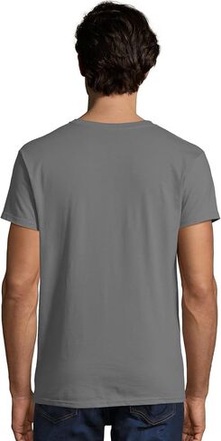Hanes Men's Nano Premium Cotton T-Shirt (Pack of 2), Light Blue, Medium in Saudi Arabia