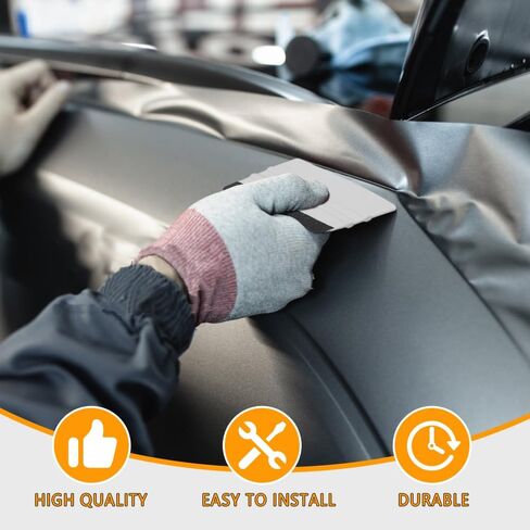 10pcs Vinyl Squeegee Felt Edge Squeegee, 4 Inch Felt Squeegee Applicator Tool Scraper Tool with Soft Felt Cloth Universal for Car Vinyl Wrap, Window Tint, Wallpaper, Decal Sticker (White) in Saudi Arabia