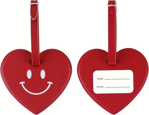 Fenice Vegan Pu Leather Smiley اسم الوجه علامة مع إغلاق حزام حزام لحزام لحقيبة حقيبة الأملاء (صفراء الذروة) in Kuwait