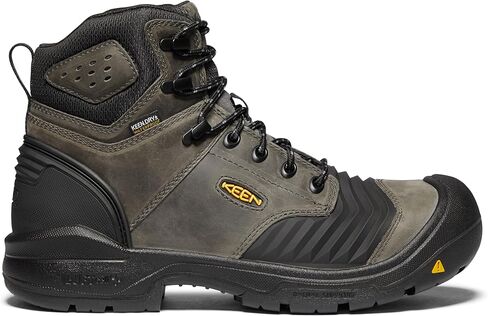 KEEN Utility Men's Portland 6" KBF Composite Toe Waterproof Work Boots Construction, Black/Black, 8 in Saudi Arabia