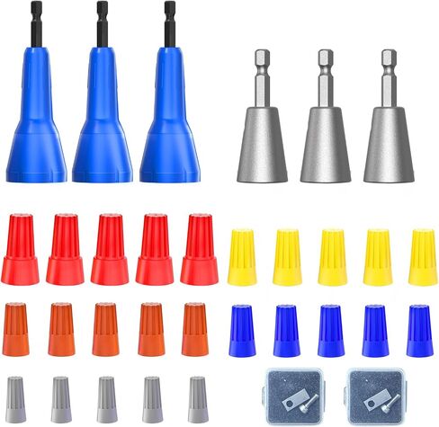 25 PCS WIRES CURS CAPS موصلات الأسلاك الكهربائية مع طقم تشويش صغار السلك الصغير لمدة 10-22 AWG GAUGE WIRE MOCIENT in Kuwait