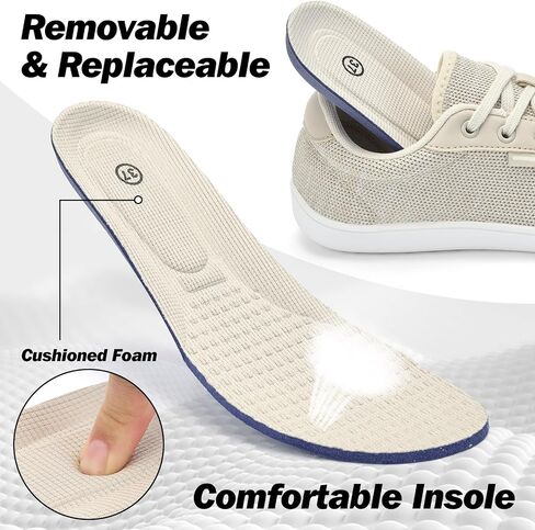 Wide Toe Box Shoes for Women - Minimalist Barefoot Shoes Zero Drop Casual Comfortable Athletic Walking Wide Width Fashion Sneakers for Swelling Bunion Plantar Fasciitis Foot in Saudi Arabia