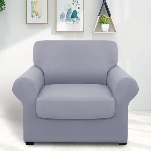 hyha 4 Pieces Couch Covers for 3 Cushion Couch, Sofa Covers Washable Soft Sofa Slipcovers, Stretch Couch Covers for Dogs, Furniture Protector with Elastic Straps (Sofa, Dark Gray) in Kuwait