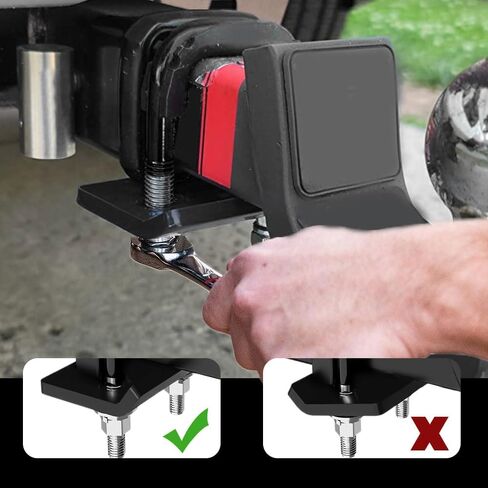 Anti Rattle Hitch Tightener, Hitch Stabilizer, Hitch Tightener Heavy Duty Stabilizer for 1.25"-2" Hitch, Hitch Clamp Reduce Movement on Hitch Mount Hitch Cargo Carrier Bike Rack (Blue) in Saudi Arabia