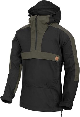Helikon-Tex Men's Woodsman Anorak Jacket Black/Taiga Green in Saudi Arabia