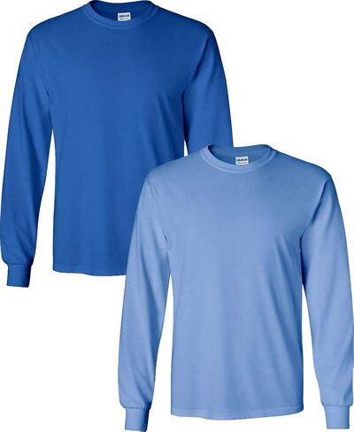 Gildan Adult 6.1 oz 100% Cotton L/S T-Shirt in Sand - Large in Saudi Arabia