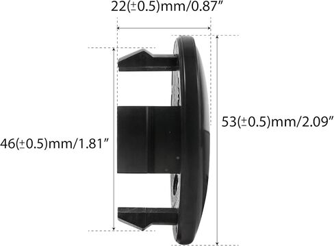 4pcs Center Wheel Caps 53 مم مناسبة لـ Mini Cooper S R53 R56 ، Fit for Mini Cooper Clubman R55 ، HubCap Hub Badge ، أغطية Red S Center ، أغطية أغطية قطع الغيار ، in Saudi Arabia