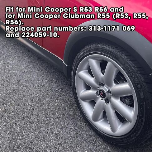 4pcs Center Wheel Caps 53 مم مناسبة لـ Mini Cooper S R53 R56 ، Fit for Mini Cooper Clubman R55 ، HubCap Hub Badge ، أغطية Red S Center ، أغطية أغطية قطع الغيار ، in Saudi Arabia