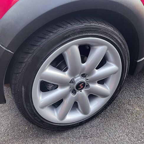 4pcs Center Wheel Caps 53 مم مناسبة لـ Mini Cooper S R53 R56 ، Fit for Mini Cooper Clubman R55 ، HubCap Hub Badge ، أغطية Red S Center ، أغطية أغطية قطع الغيار ، in Saudi Arabia