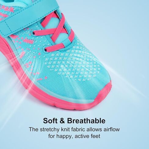 Tobfis Boys Girls Kids Arch Support Strap Athletic Running Tennis School Shoes Breathable Walking Sneakers Better for Flat Feet (Toddler/Little/Big Kid) in Saudi Arabia