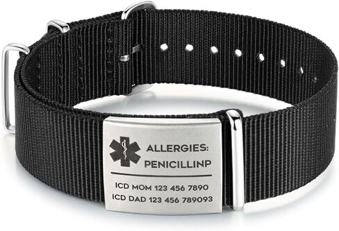 Luolajewelry Personalized Engrave Alert ID Bracelets Custom Emergency Medical Stainless Steel Bangle Bracelets for Men in Saudi Arabia