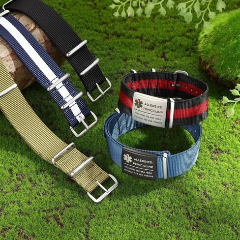 Luolajewelry Personalized Engrave Alert ID Bracelets Custom Emergency Medical Stainless Steel Bangle Bracelets for Men in Saudi Arabia