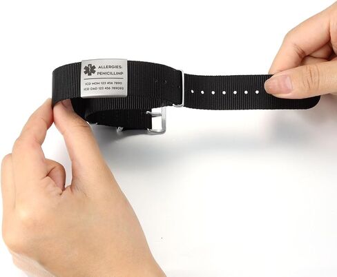 Luolajewelry Personalized Engrave Alert ID Bracelets Custom Emergency Medical Stainless Steel Bangle Bracelets for Men in Saudi Arabia