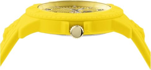 Versus Versace Mens Brown 42 mm Tokyo Silicone Lion Strap Watch VSPOY1A21 in Saudi Arabia