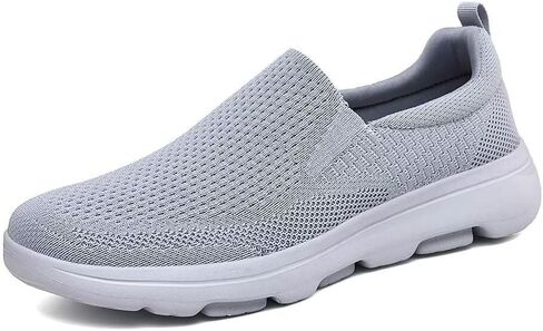 TIOSEBON Men's Slip On Walking Loafers - Breathable Lightweight Knit Mesh Casual Sneakers,Comfortable Laceless Shoes for Travel, Driving and Standing All Day in Kuwait