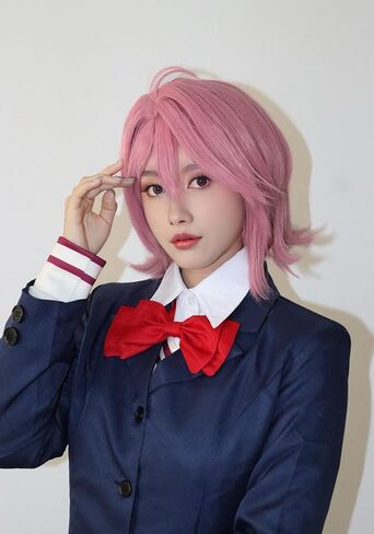 C-Zofek Ayase/Okarun/Shiratori Cosplay شعر مستعار للشعر للنساء/رجال الحفلات الهالوين (بني أحمر) in Kuwait