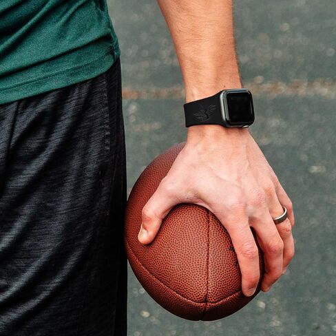 GAME TIME Minnesota Vikings Engraved Silicone Sport Watch Band Compatible with Apple Watch in Saudi Arabia