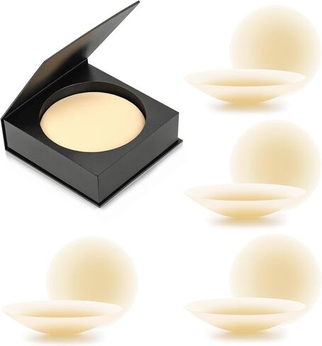Nipple Covers for Women, 4 Pairs Cakes Body Nipple Covers, Adhesive Silicone Pasties in Saudi Arabia