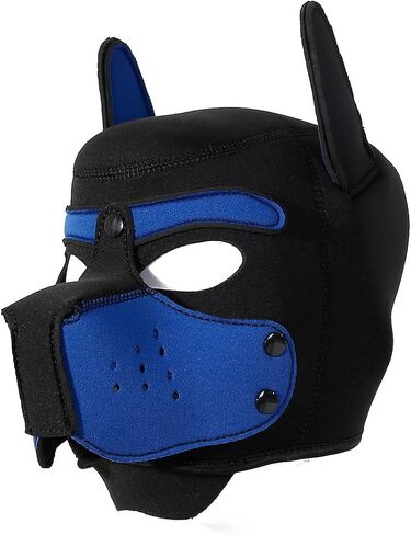Pup Mask Adult The Dog Face Free Size Removable Neoprene Mask with Ten Colors in Saudi Arabia