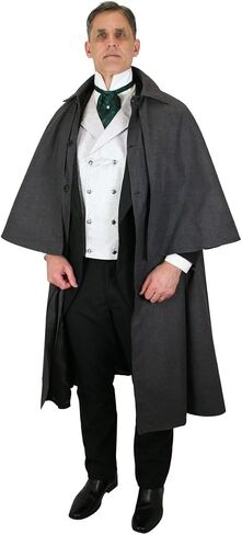 Historical Emporium Men's 100% Cotton Inverness Dress Cape in Saudi Arabia