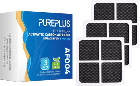 استبدال فلتر هواء الثلاجة PUREPLUS LT120F لـ LG LT120F، Kenmore Elite 469918، 9918، ADQ73214402، ADQ73214403، ADQ73214404، ADQ73334008، 3 عبوات، الأبعاد 3.23 بوصة × 3.23 بوصة in Saudi Arabia