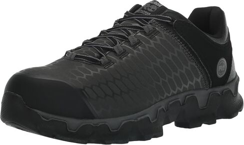 حذاء Timberland PRO الرجالي Powertrain Sport Alloy Safety Toe Electric Hazer Athletic Work Shoe، أسود من النايلون Ripstop مع أزرق، 9.5 عرض أمريكي in Saudi Arabia