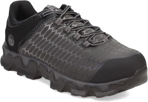 حذاء Timberland PRO الرجالي Powertrain Sport Alloy Safety Toe Electric Hazer Athletic Work Shoe، أسود من النايلون Ripstop مع أزرق، 9.5 عرض أمريكي in Saudi Arabia