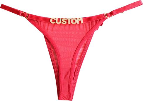 ثونغات Ameto الشخصية - الاسم المخصص/Text Thongs - Rhinestone Thong - Valentines Gift بالنسبة له ، لها ، لها ، من أجلها in Kuwait