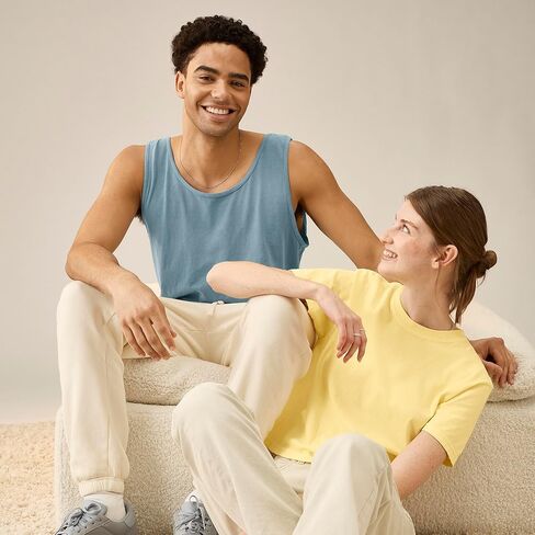 Comfort Colors Men's Adult Tank Top, Style 9360, Blue Jean, X-Large in Saudi Arabia